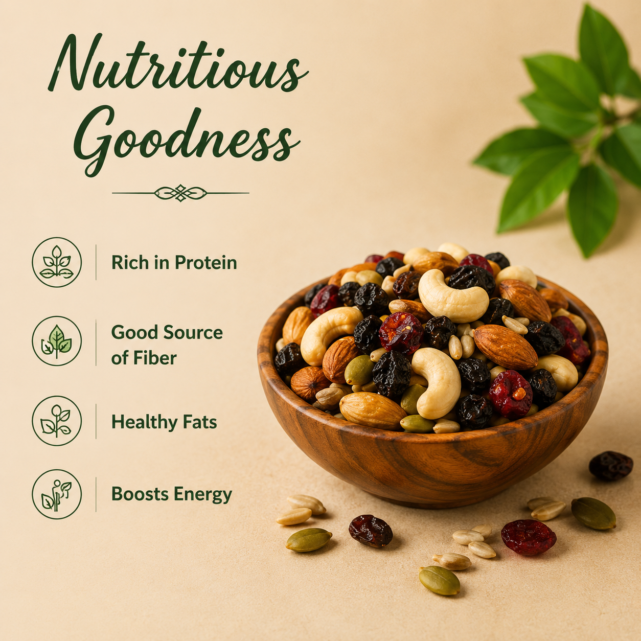 Plain Trail Mix ( Lots of Nuts and Berries )