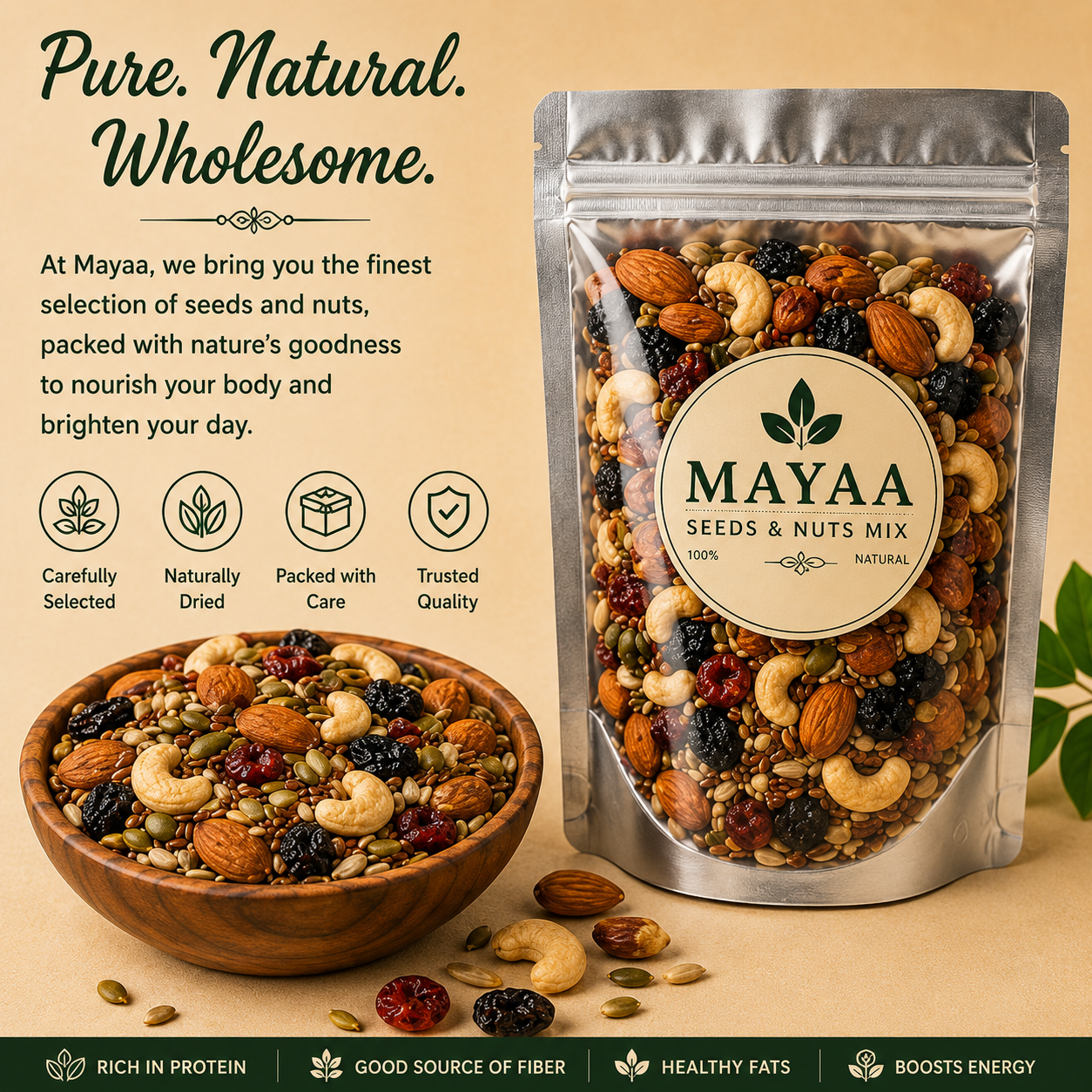 Roasted Trail Mix ( Lots of Seeds )