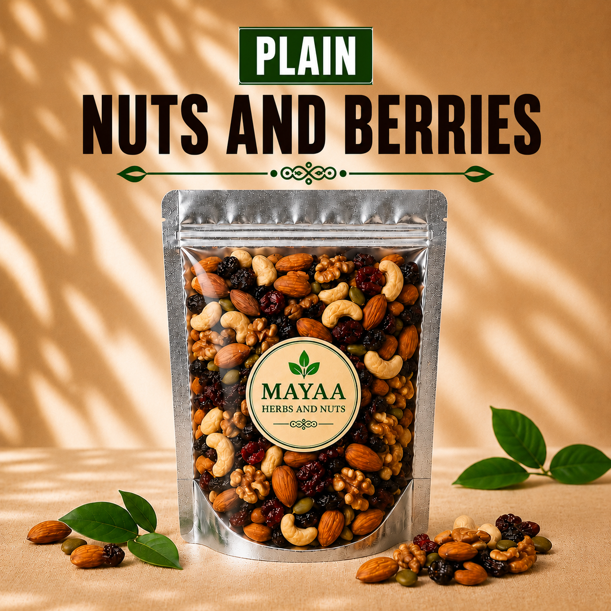 Plain Trail Mix ( Lots of Nuts and Berries )