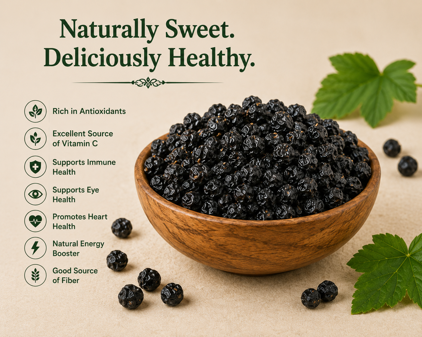 Dried Black Currants (Premium)