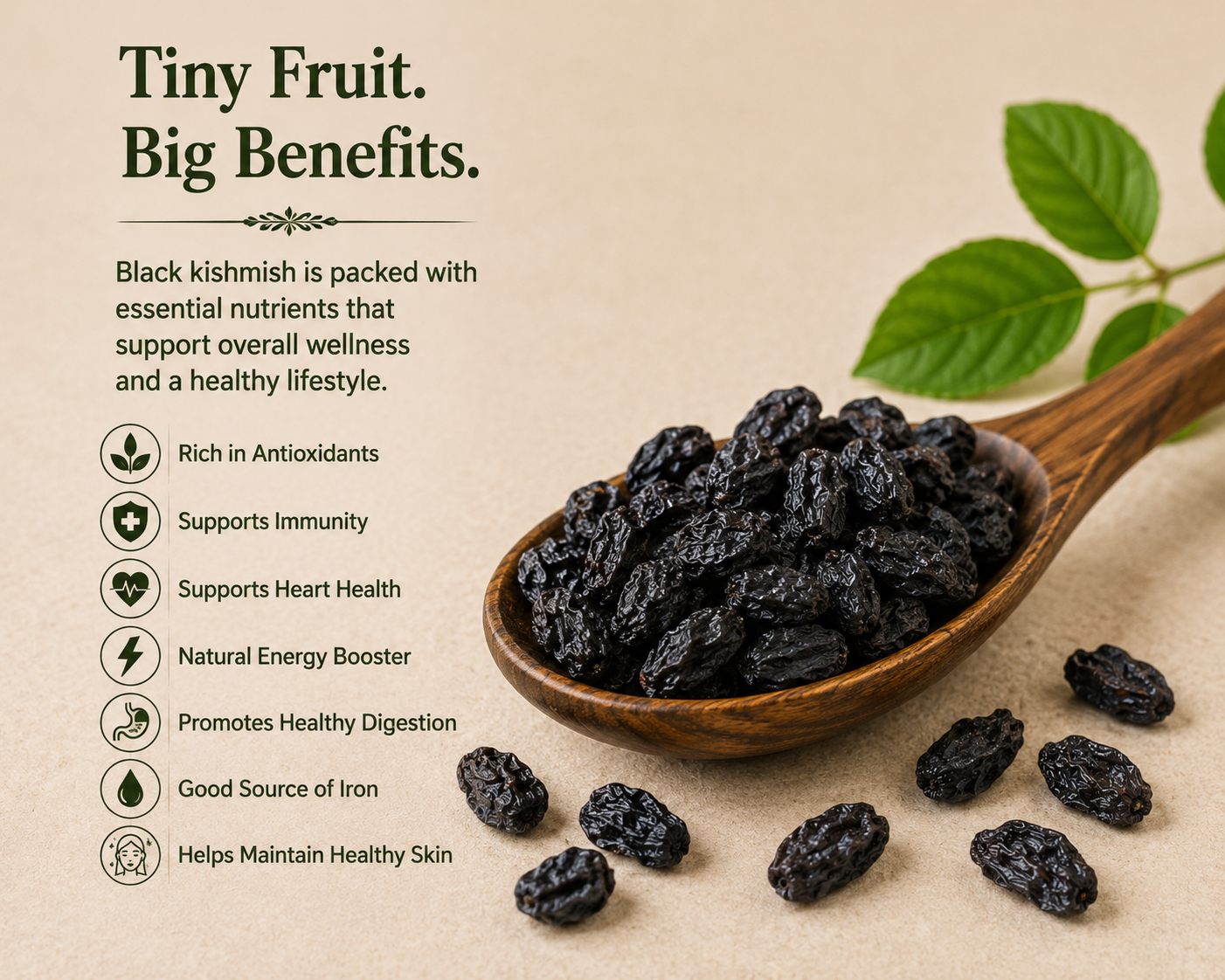 Dried Black Raisins (Premium)